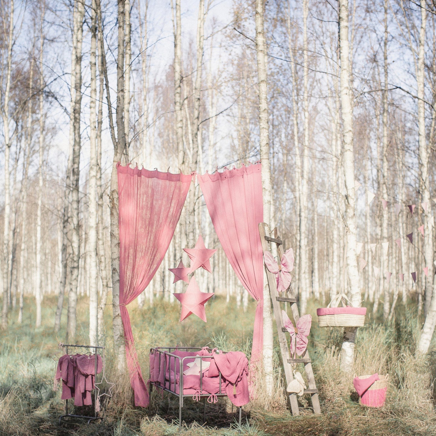 Numero 74 Basket Rattan Baobab Rose