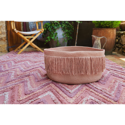 Lorena Canals Fringes Sahara nude Basket
