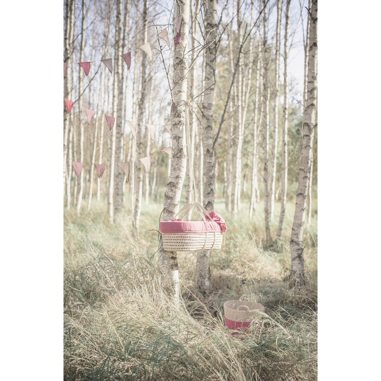 Numero 74  Basket Rattan Baobab Rose