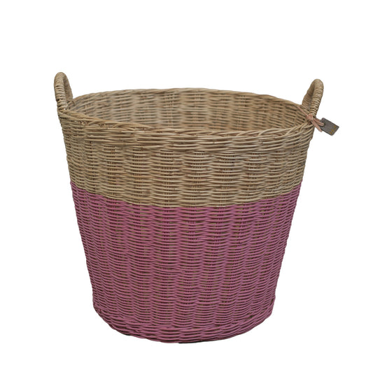 Numero 74  Basket Rattan Baobab Rose