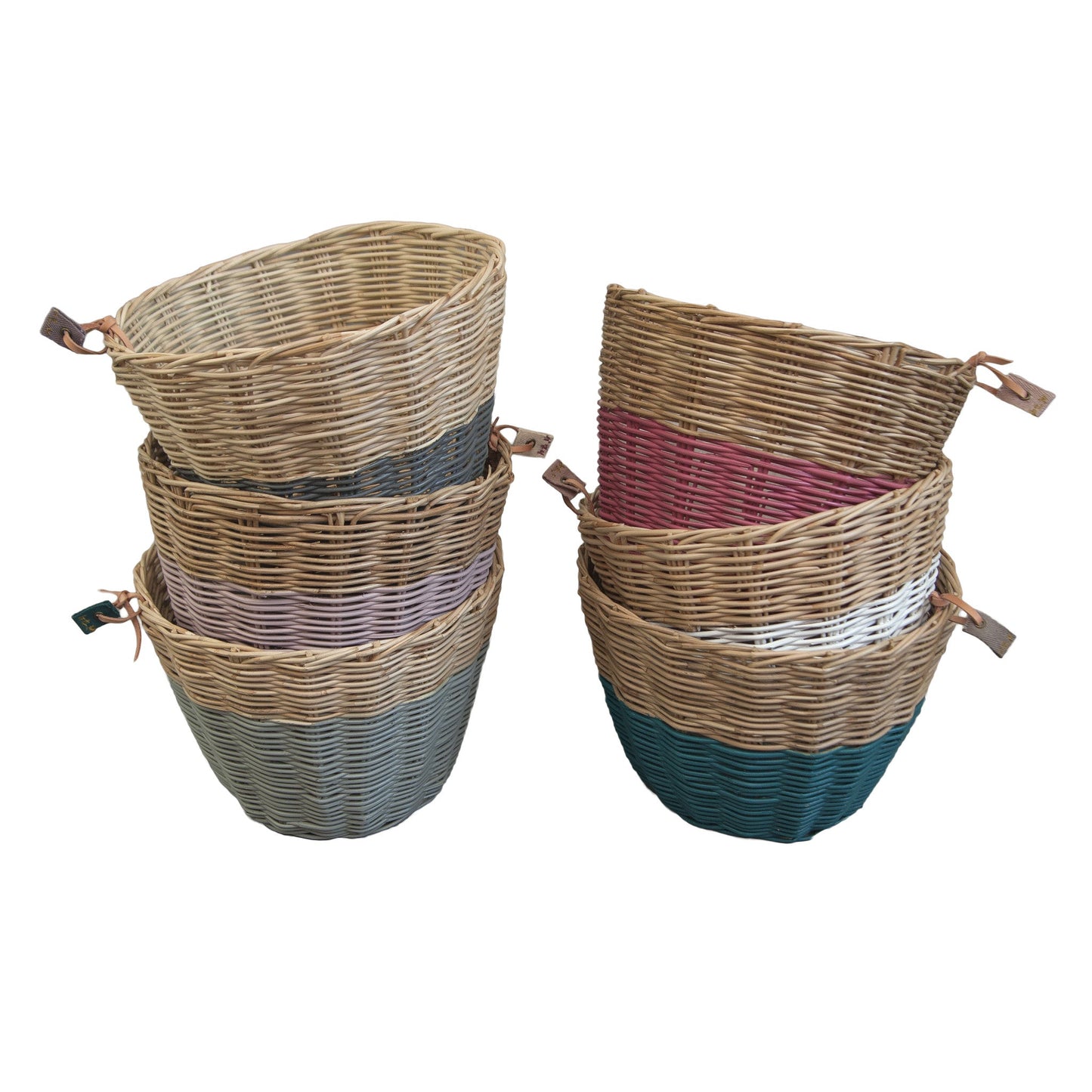 Numero 74  Basket Rattan Baobab Rose