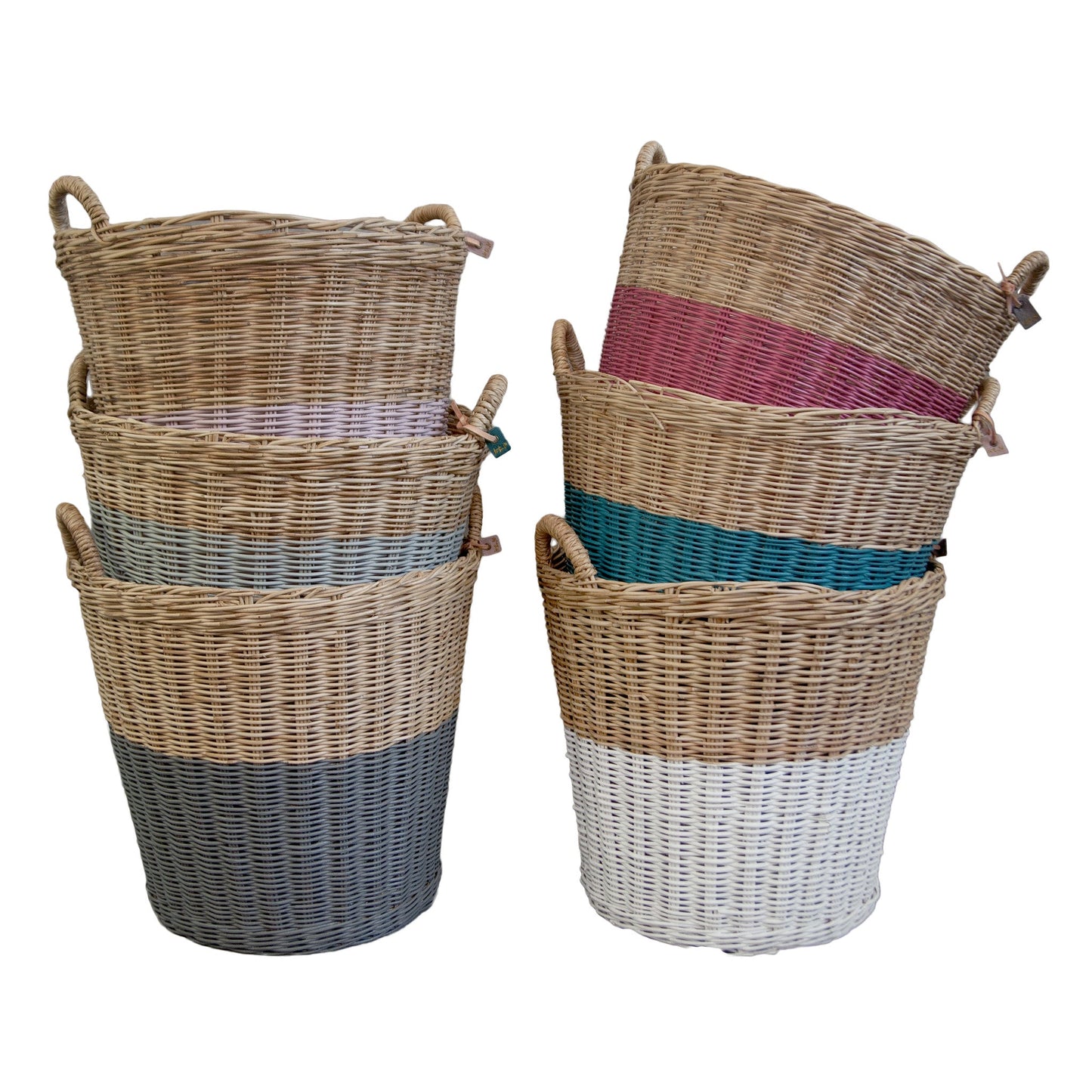 Numero 74  Basket Rattan Baobab Rose